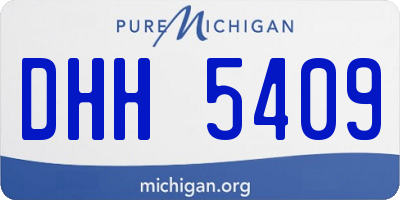 MI license plate DHH5409