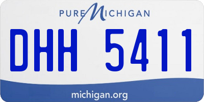 MI license plate DHH5411