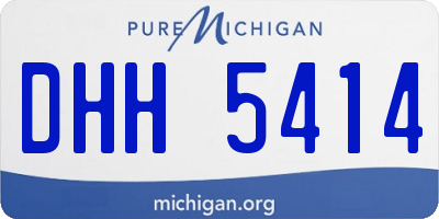 MI license plate DHH5414