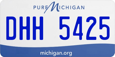 MI license plate DHH5425