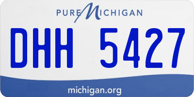 MI license plate DHH5427