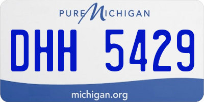 MI license plate DHH5429