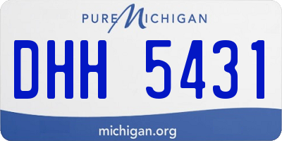 MI license plate DHH5431