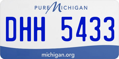 MI license plate DHH5433