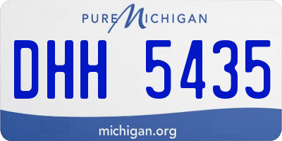 MI license plate DHH5435