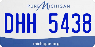 MI license plate DHH5438
