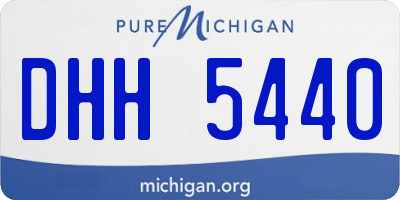 MI license plate DHH5440