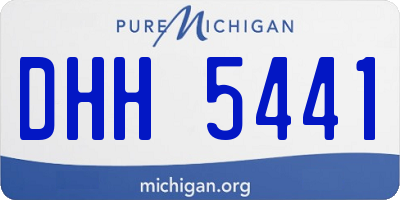 MI license plate DHH5441