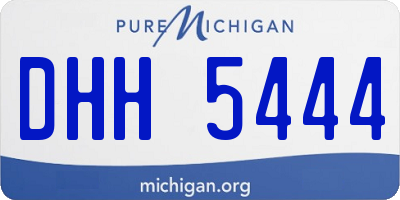MI license plate DHH5444