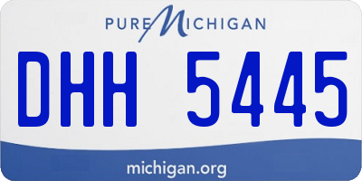 MI license plate DHH5445