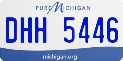 MI license plate DHH5446