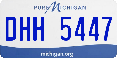 MI license plate DHH5447