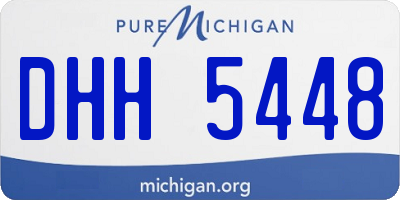 MI license plate DHH5448
