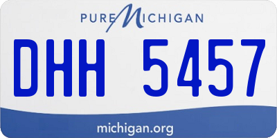 MI license plate DHH5457