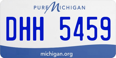 MI license plate DHH5459