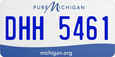MI license plate DHH5461