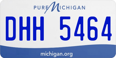 MI license plate DHH5464
