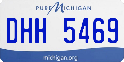 MI license plate DHH5469