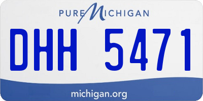 MI license plate DHH5471