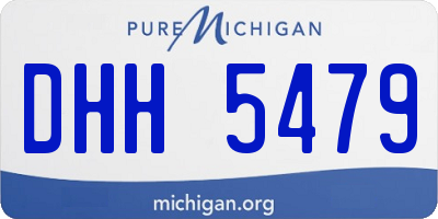 MI license plate DHH5479