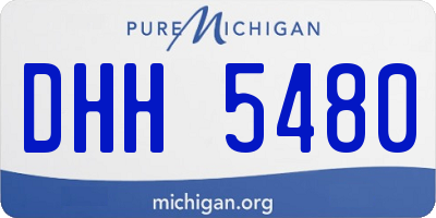MI license plate DHH5480