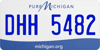 MI license plate DHH5482