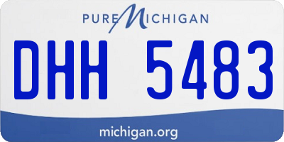 MI license plate DHH5483