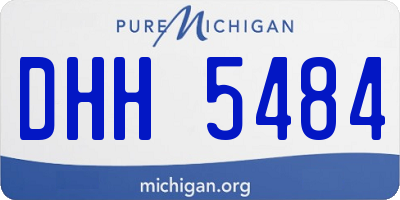 MI license plate DHH5484