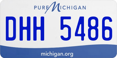 MI license plate DHH5486