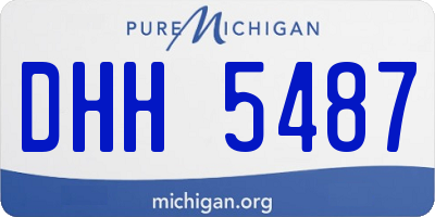 MI license plate DHH5487