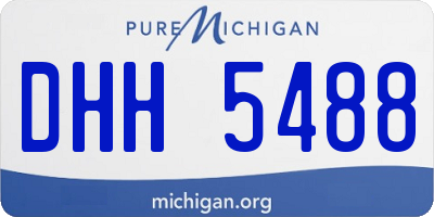MI license plate DHH5488