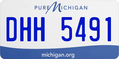 MI license plate DHH5491