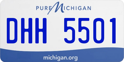MI license plate DHH5501