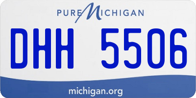 MI license plate DHH5506