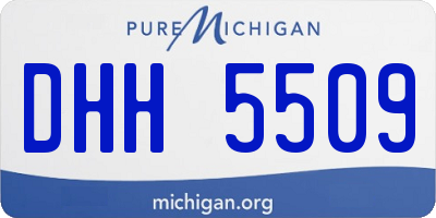 MI license plate DHH5509