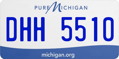 MI license plate DHH5510