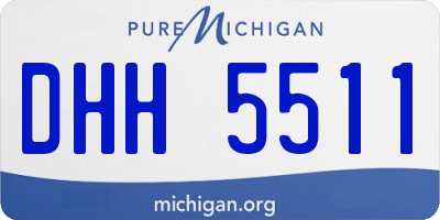 MI license plate DHH5511