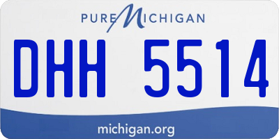 MI license plate DHH5514