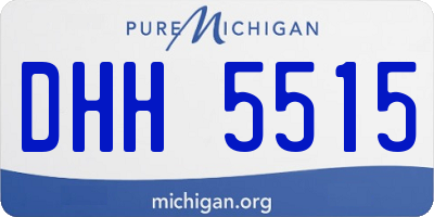 MI license plate DHH5515