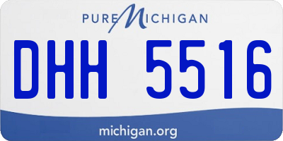 MI license plate DHH5516