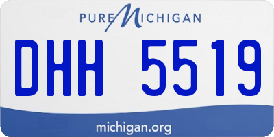 MI license plate DHH5519