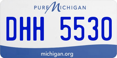 MI license plate DHH5530