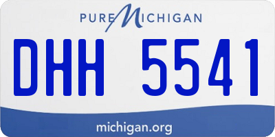 MI license plate DHH5541