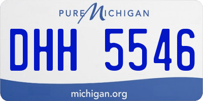 MI license plate DHH5546