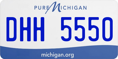 MI license plate DHH5550