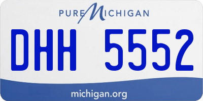MI license plate DHH5552