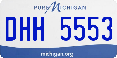 MI license plate DHH5553