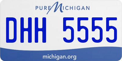 MI license plate DHH5555