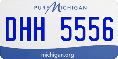 MI license plate DHH5556