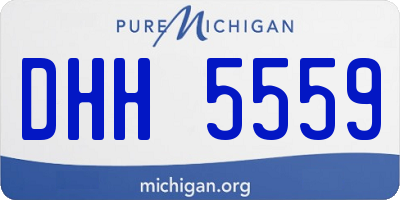 MI license plate DHH5559